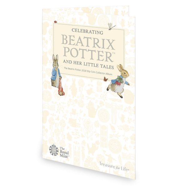 Image of exterior of Beatrix Potter 2018 50p coin collector album
