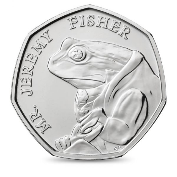 Image of Jeremy Fisher 2017 UK 50p coin
