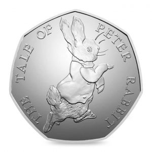 Image of Peter Rabbit 2017 UK 50p coin