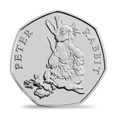 Image of Peter Rabbit 2018 UK 50p coin