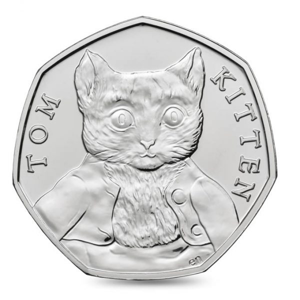 Image of Tom Kitten 2017 UK 50p coin