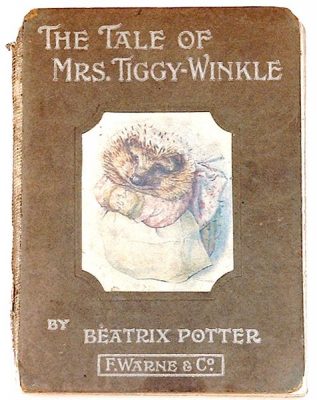 The First Edition Cover of Beatrix Potter's The Tale of Mrs Tiggy-Winkle