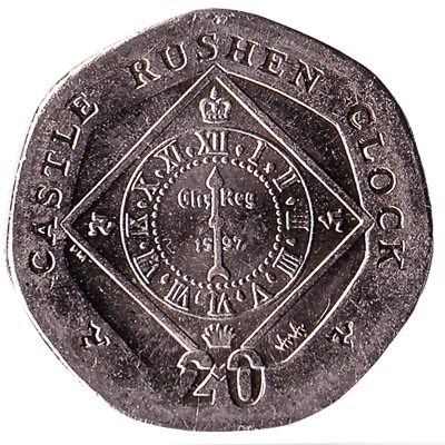 Image of Castle Rushen Clock 2004 Isle of Man 50p coin