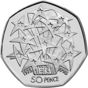 Image of European Union 1998 UK 50p coin
