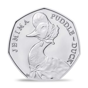 Image of reverse side of Jemima Puddle-Duck 2016 UK 50p coin