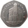 Image of Milner's Tower Isle of Man 2015 50p coin