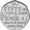 Image of Johnson Dictionary 2005 UK 50p coin