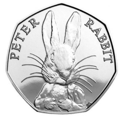 2016 Peter Rabbit 50p coin