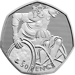 Image of Wheelchair Rugby 50p coin