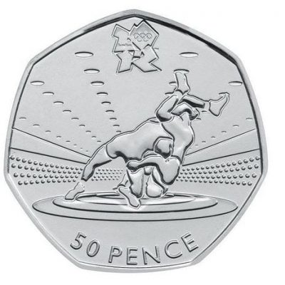 Image of Wrestling 50p coin