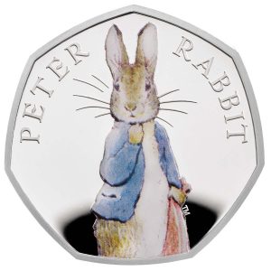 Image of 2019 Peter Rabbit 50p Silver Proof coin